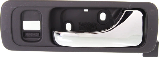 ACURA RL 96-04 FRONT INTERIOR DOOR HANDLE RH, Chrome Lever + Gray Housing, Plastic + Small Metal