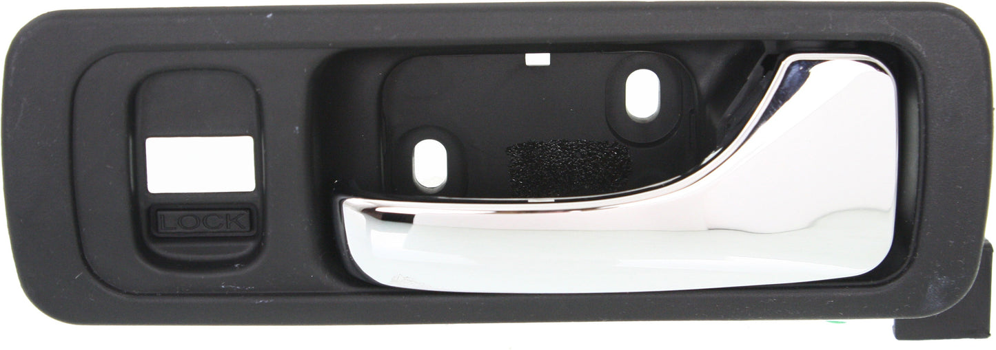 ACURA RL 96-04 FRONT INTERIOR DOOR HANDLE RH, Chrome Lever + Black Housing, Plastic + Small Metal