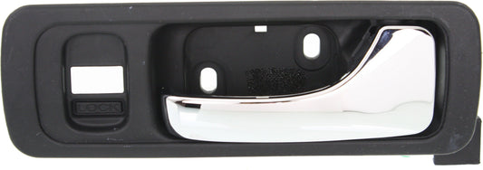 ACURA RL 96-04 FRONT INTERIOR DOOR HANDLE RH, Chrome Lever + Black Housing, Plastic + Small Metal