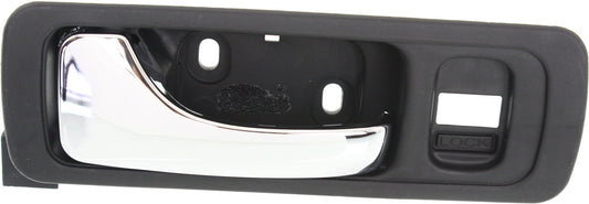 ACURA RL 96-04 FRONT INTERIOR DOOR HANDLE LH, Chrome Lever + Black Housing, Plastic + Small Metal