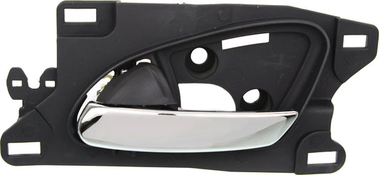 RDX 07-12 FRONT INTERIOR DOOR HANDLE LH, Chrome Lever + Black Housing, Plastic + Metal