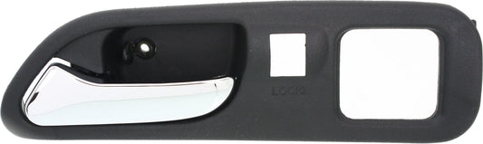 TL 99-03/MDX 01-06 INTERIOR FRONT DOOR HANDLE Left, Chr Lever+Black Housing, Plas, (MDX-w/ Touring Pkg)