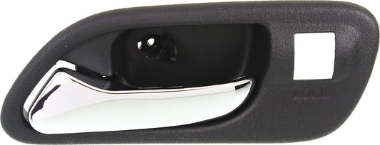 TL 99-03/MDX 01-06 FRONT INTERIOR DOOR HANDLE LH, Chr Lever+Black Housing, Plas, (MDX-w/o Touring Pkg)