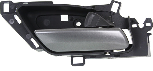 MDX 10-13 FRONT INTERIOR DOOR HANDLE RH, Satin Chrome Lever + Black Housing, Plastic + Metal (=REAR)