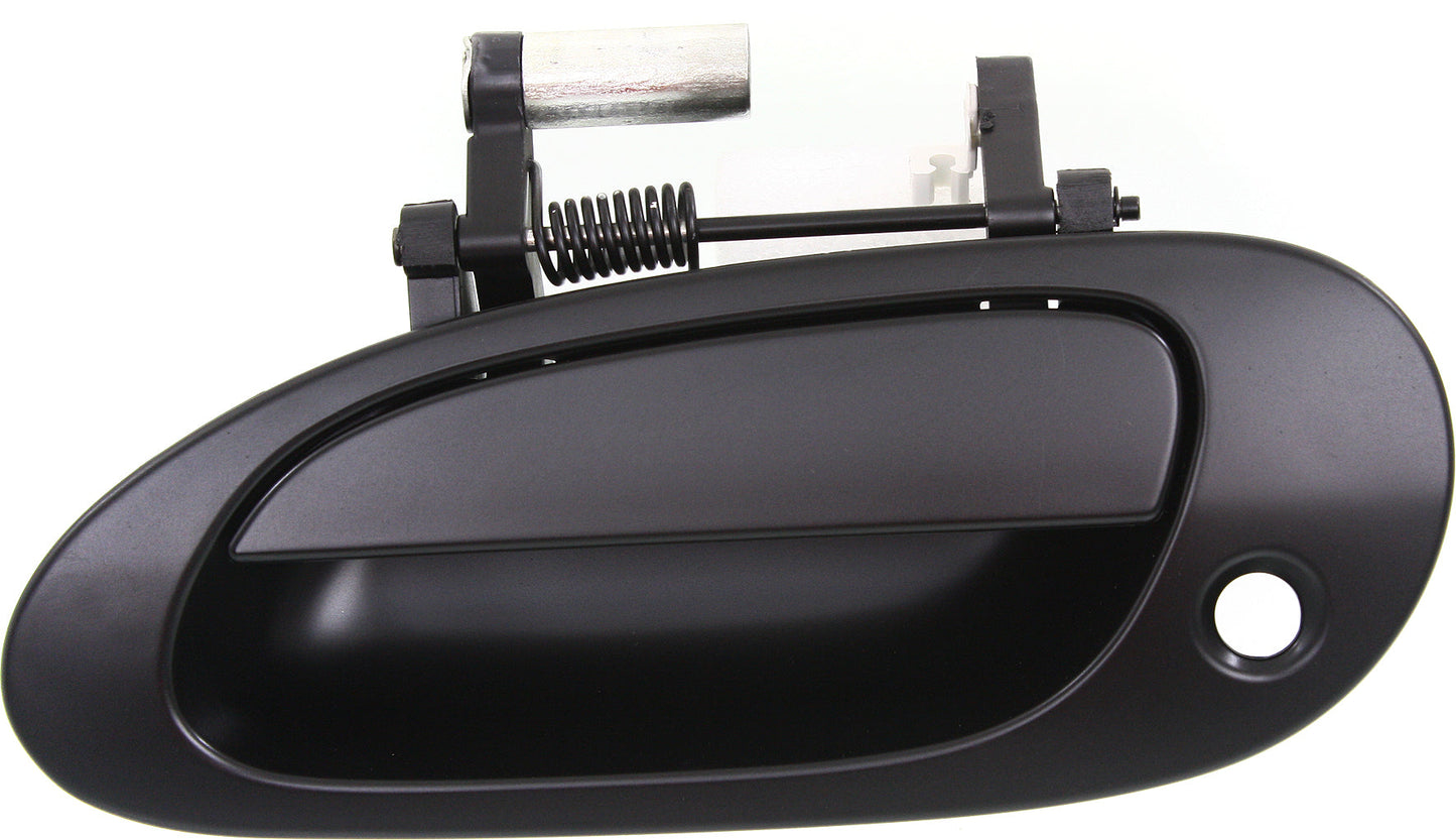 RSX 02-06 FRONT EXTERIOR DOOR HANDLE LH, Primed Black, w/ Keyhole, Plastic