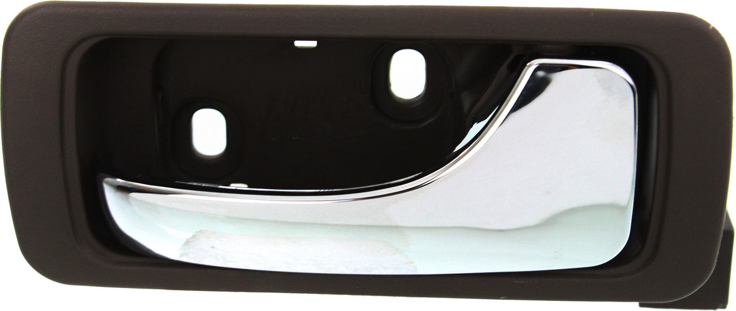 ACURA RL 96-04 REAR INTERIOR DOOR HANDLE RH, Chrome Lever+Dark Brown Housing (Taupe), Plastic+Small Metal