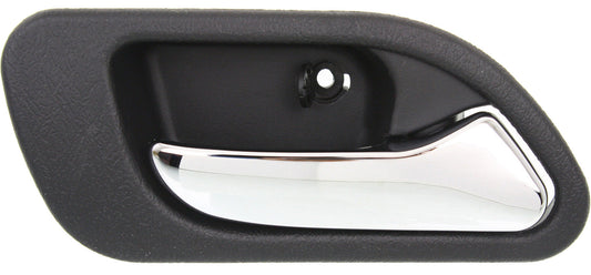 TL 99-03/MDX 01-06 REAR INTERIOR DOOR HANDLE RH, Chrome Lever + Black Housing, Plastic