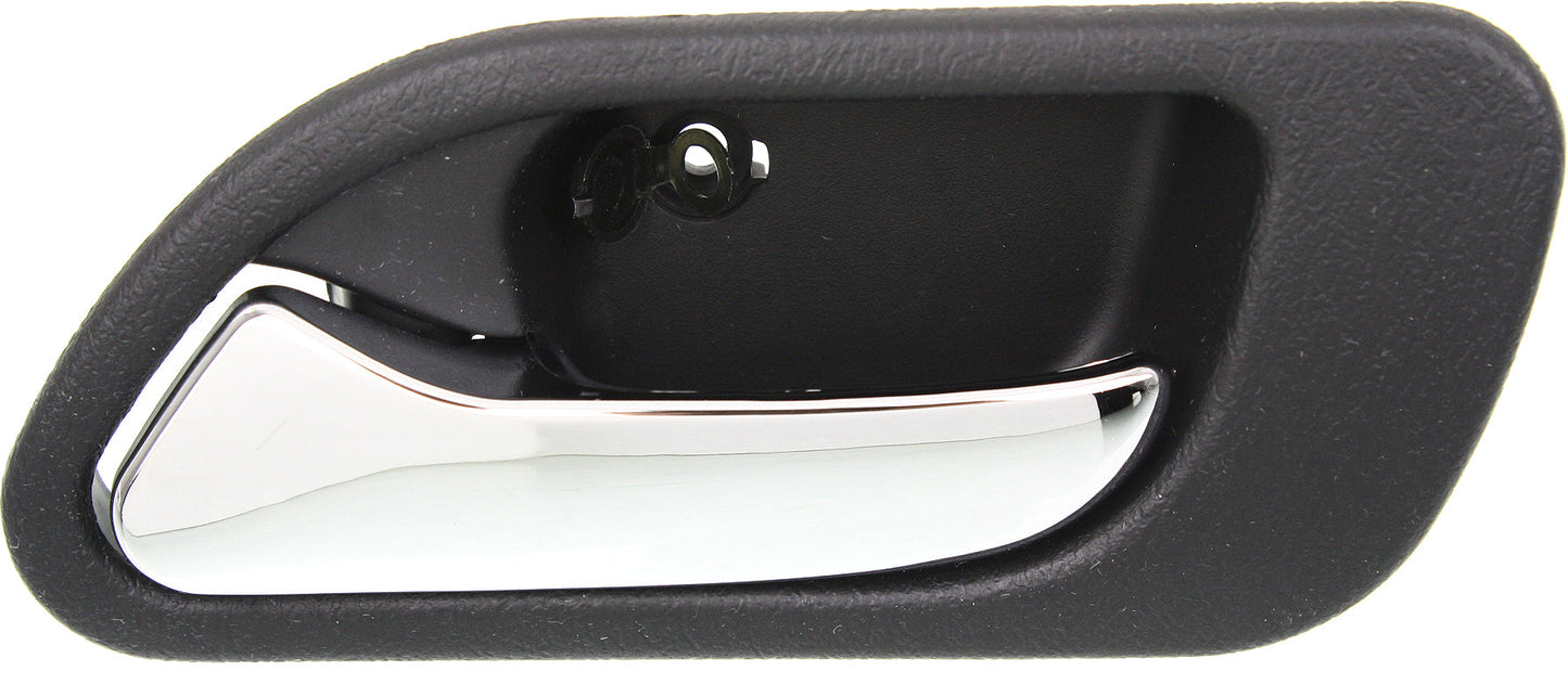 TL 99-03/MDX 01-06 REAR INTERIOR DOOR HANDLE LH, Chrome Lever + Black Housing, Plastic