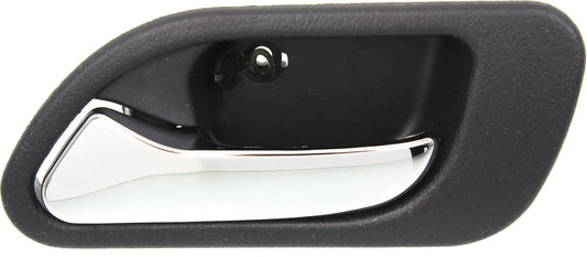 TL 99-03/MDX 01-06 REAR INTERIOR DOOR HANDLE LH, Chrome Lever + Black Housing, Plastic