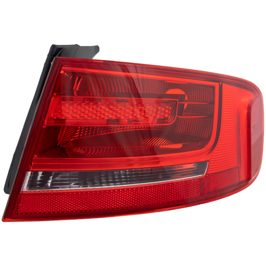 A4 09-12/S4 10-12 TAIL LAMP RH, Outer, Lens and Housing, Halogen/Bulb Type, Sedan