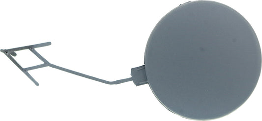 A6 12-15 REAR BUMPER TOW HOOK COVER, Primed, w/o S-Line Pkg