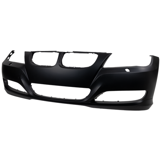 3-SERIES 09-12 FRONT BUMPER COVER, Primed, w/ HLW Holes and Tow Hook Cvr, w/o PDC Snsr Holes, Sedan/Wagon