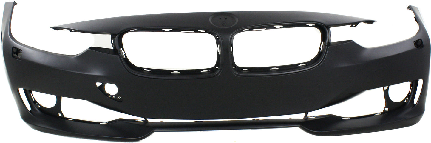 3-SERIES 12-15 FRONT BUMPER COVER, Prmd, w/o M Sport Line, STD Type, w/ HLW Holes, w/o PDC Holes, Sdn/Wgn - CAPA