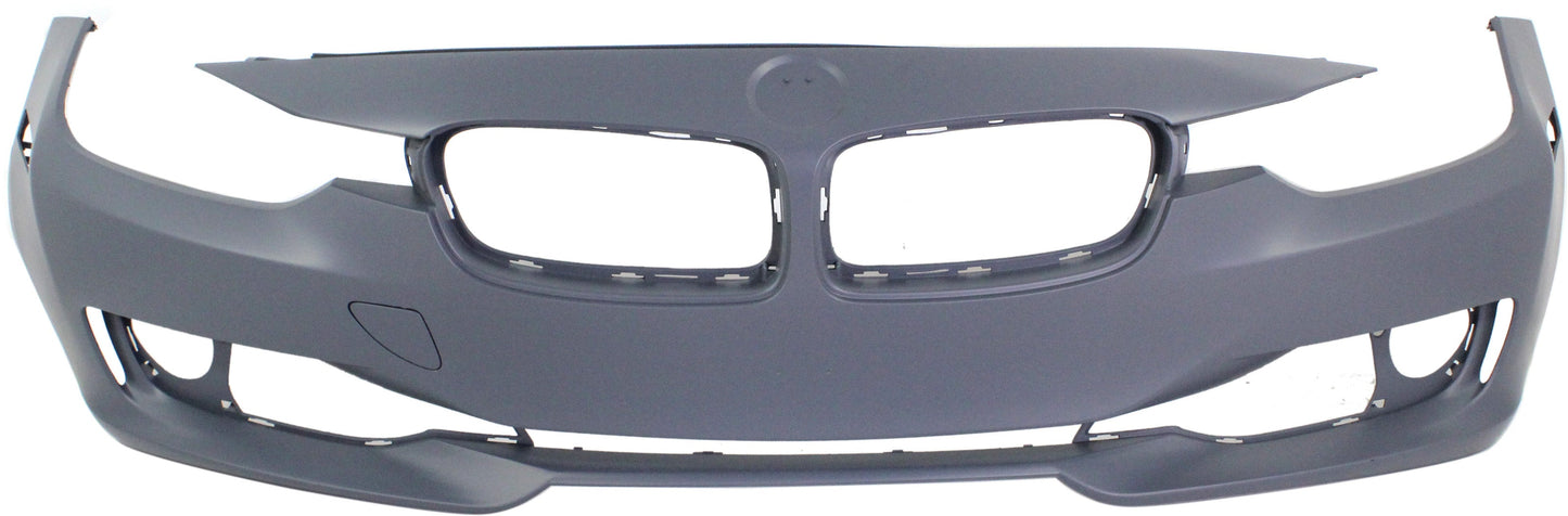 3-SERIES 12-15 FRONT BUMPER COVER, Prmd, w/o M Sport Line, STD Type, w/o HLW Holes/Cam, w/ PDC Holes/IPAS, Exc. M3, Sdn/Wgn - CAPA