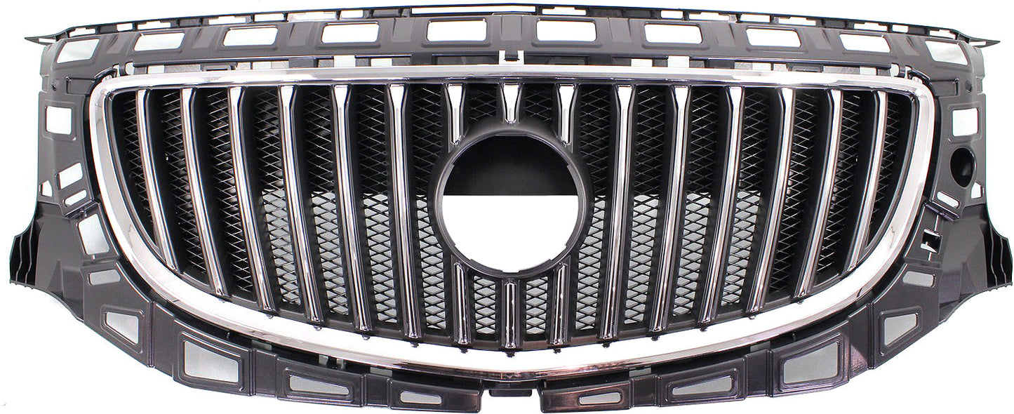 REGAL 11-13 GRILLE, Plastic, Chrome Shell/Painted Black Insert, Base/CXL Models