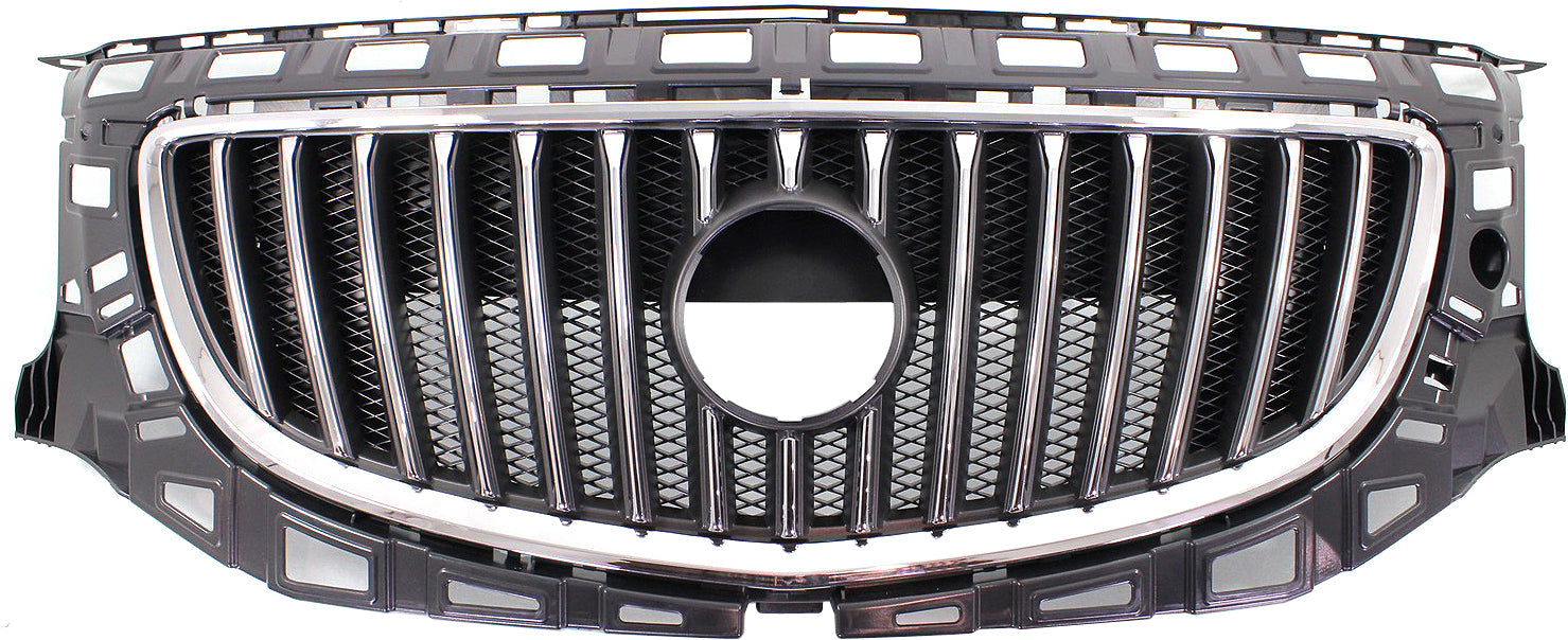REGAL 11-13 GRILLE, Plastic, Chrome Shell/Painted Black Insert, Base/CXL Models