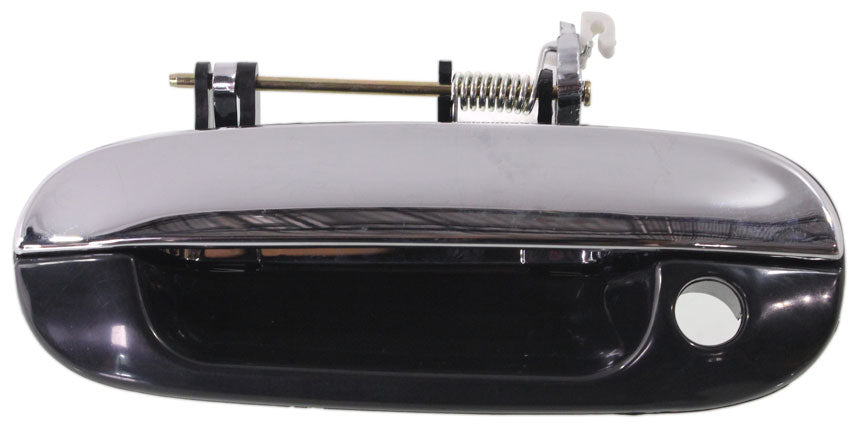 TRAILBLAZER/ENVOY 02-09 FRONT EXTERIOR DOOR HANDLE LH, Chrme Lvr+Smth Blk Hsg., w/ Keyhole