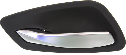 3-SERIES 06-12 FRONT INTERIOR DOOR HANDLE LH, Satin Chr Lever+Black Housing, Plastic, Sdn/Wgn (=REAR)