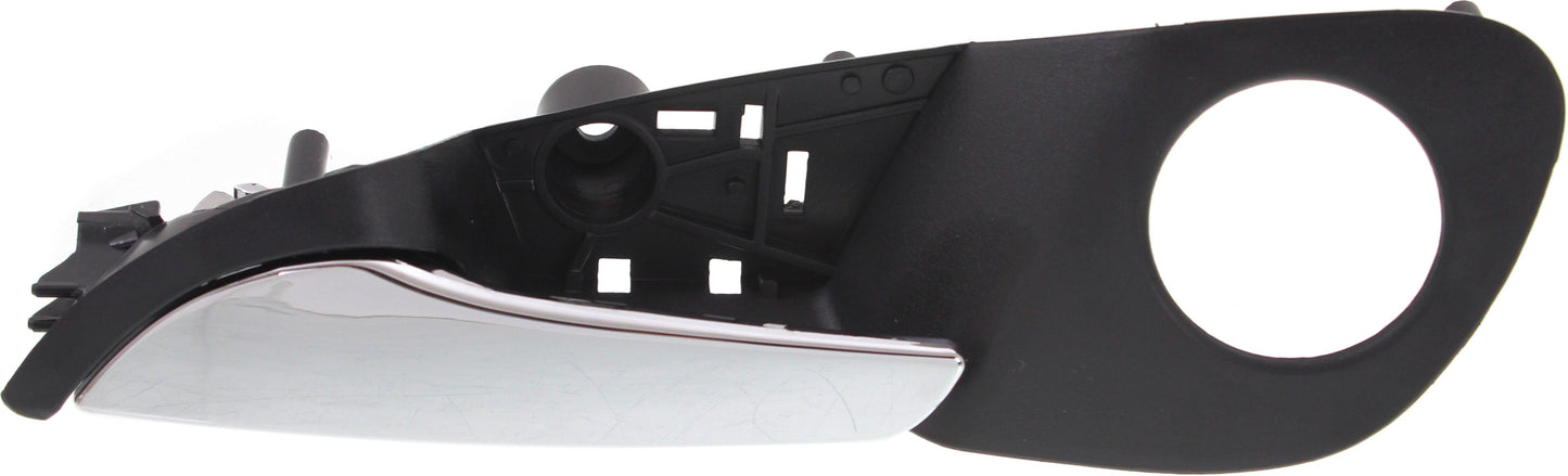 REGAL 11-17 FRONT INTERIOR DOOR HANDLE LH, Chrome Lever+Black Housing, Plastic, w/ Keyhole