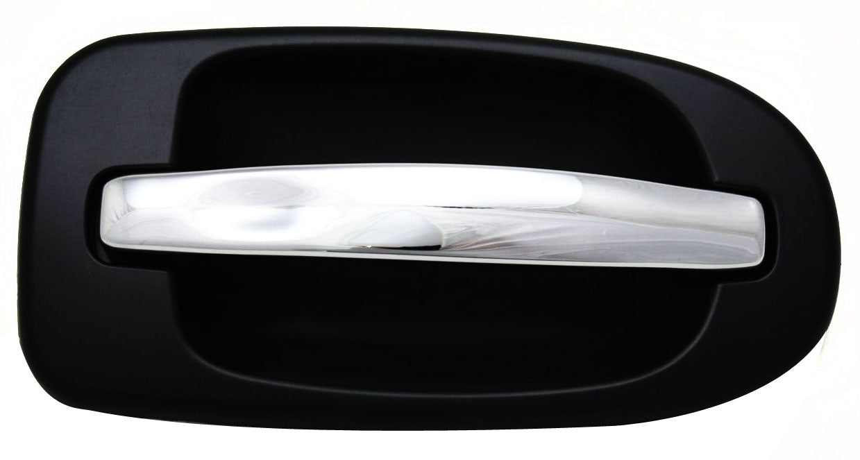 VENTURE 97-05/UPLANDER 05-09 REAR EXTERIOR DOOR HANDLE LH, Sliding, Chrme Lvr+Primed Bzl, w/o Hole