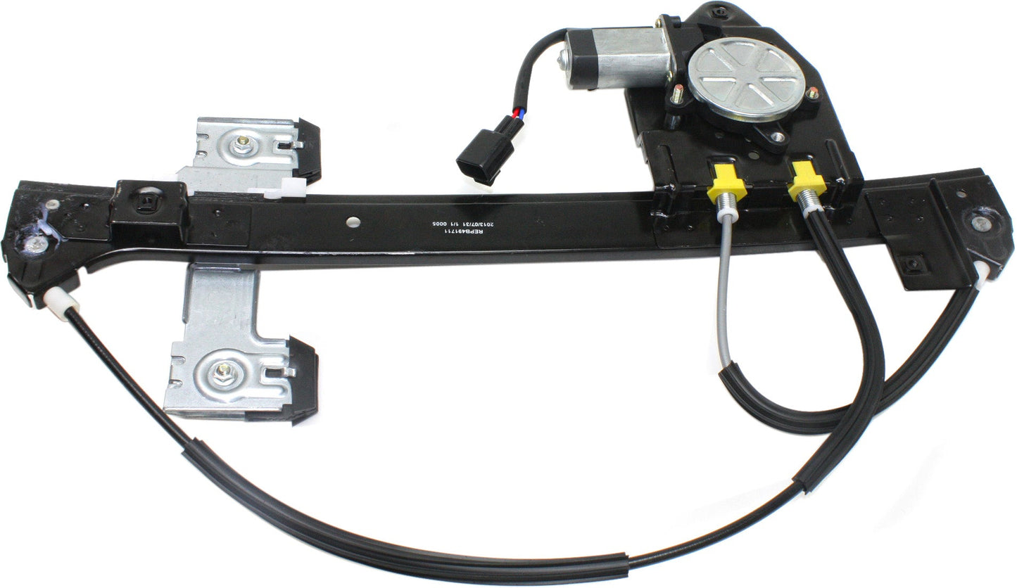TRAILBLAZER 02-09 REAR WINDOW REGULATOR RH, Power, w/ Motor, 5-Passenger