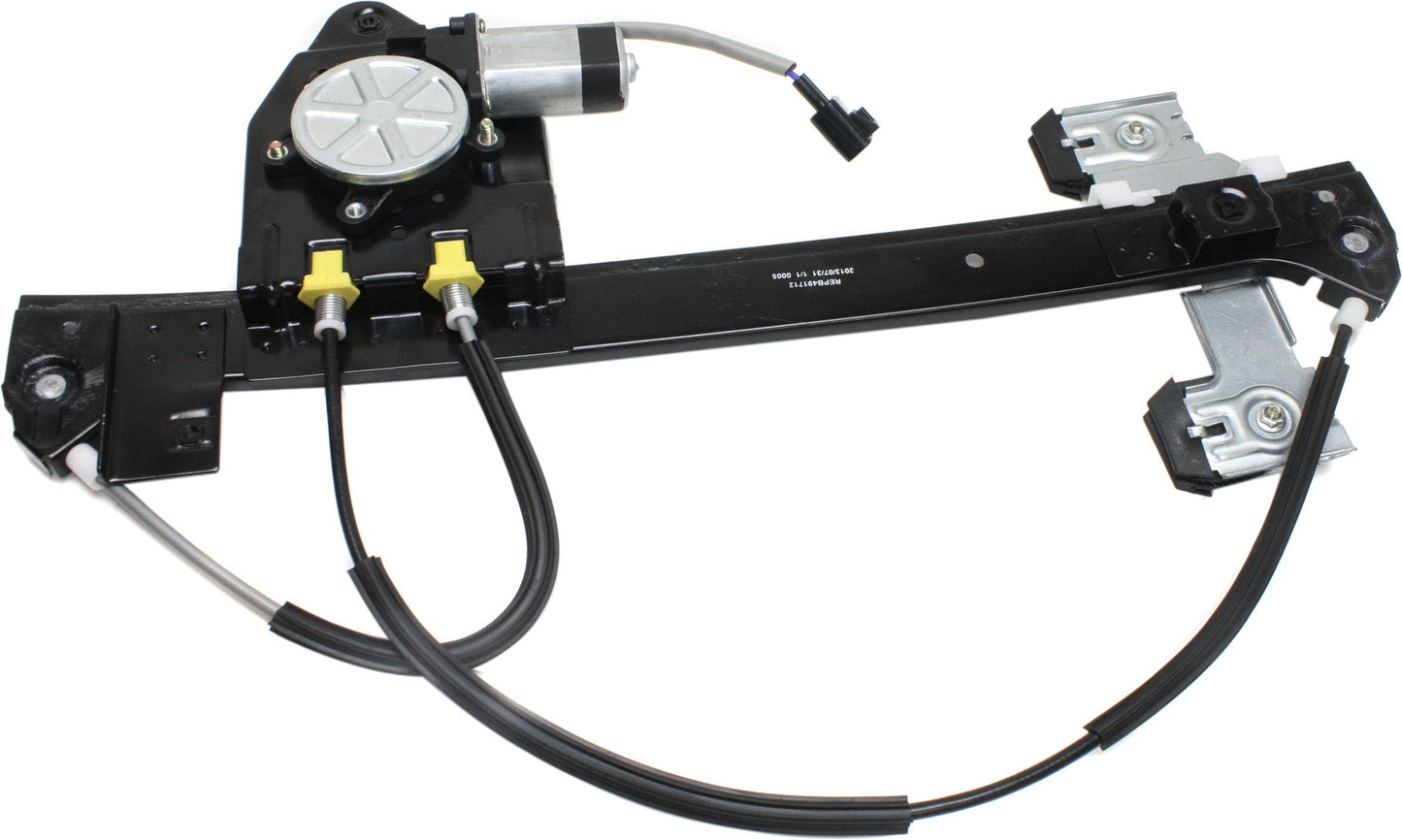 TRAILBLAZER 02-09 REAR WINDOW REGULATOR LH, Power, w/ Motor, 5-Passenger