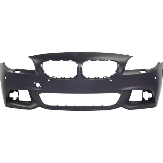 5-SERIES 11-13 FRONT BUMPER COVER, Primed, w/ M Package, w/ Park Distance Control Sensor Holes, w/o Camera Hole, (Exc. Hybrid Model), Sedan - CAPA