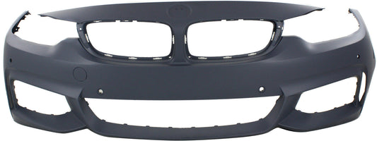 4-SERIES 14-20 FRONT BUMPER COVER, Prmd, w/ M Sprt Pkg, w/o HLW/Park Assist Snsr Holes, w/ PDC Snsr Holes/Cam