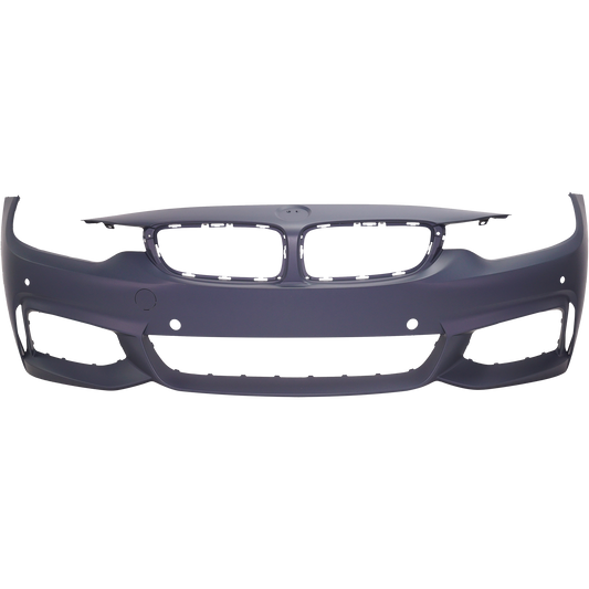 4-SERIES 14-20 FRONT BUMPER COVER, Prmd, w/ M Sprt Pkg, w/o HLW/Park Assist Snsr Holes/Cam, w/ PDC Snsr Holes