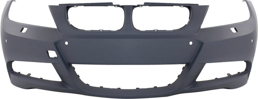 3-SERIES 06-12 FRONT BUMPER COVER, Primed, w/ M Pkg, w/ HLW and PDC Snsr Holes, (Sdn 06-11)/(Wgn 06-12)