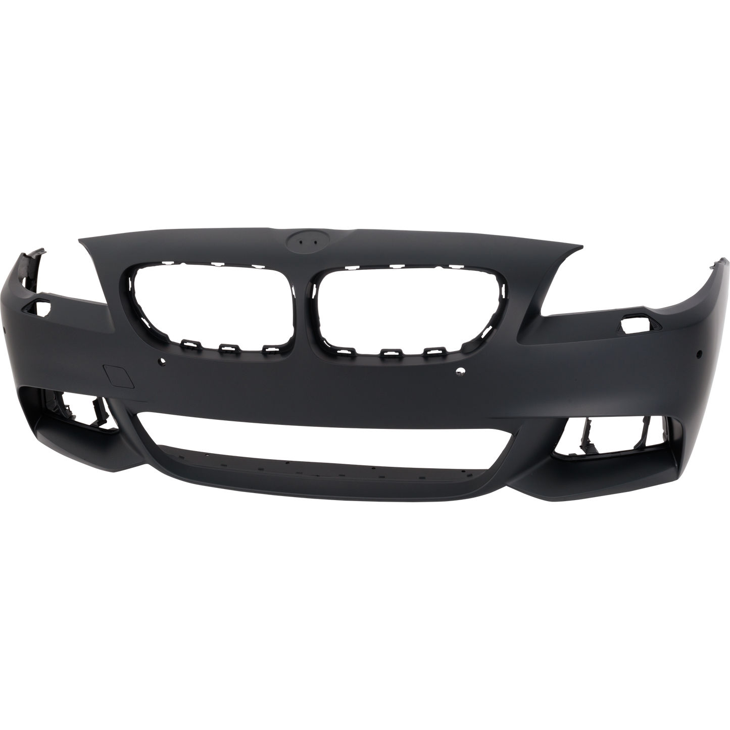 5-SERIES 14-16 FRONT BUMPER COVER, Primed, Sedan, w/ M Package, w/ Park Distance Control Sensor Holes, w/o Camera Hole