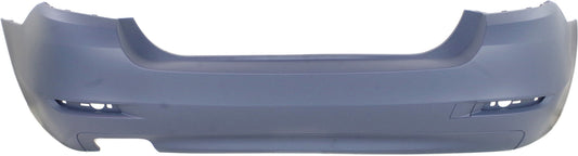 528I 14-16 REAR BUMPER COVER, Primed, Standard w/o M Sport Package, w/o Park Distance Control Sensor Holes