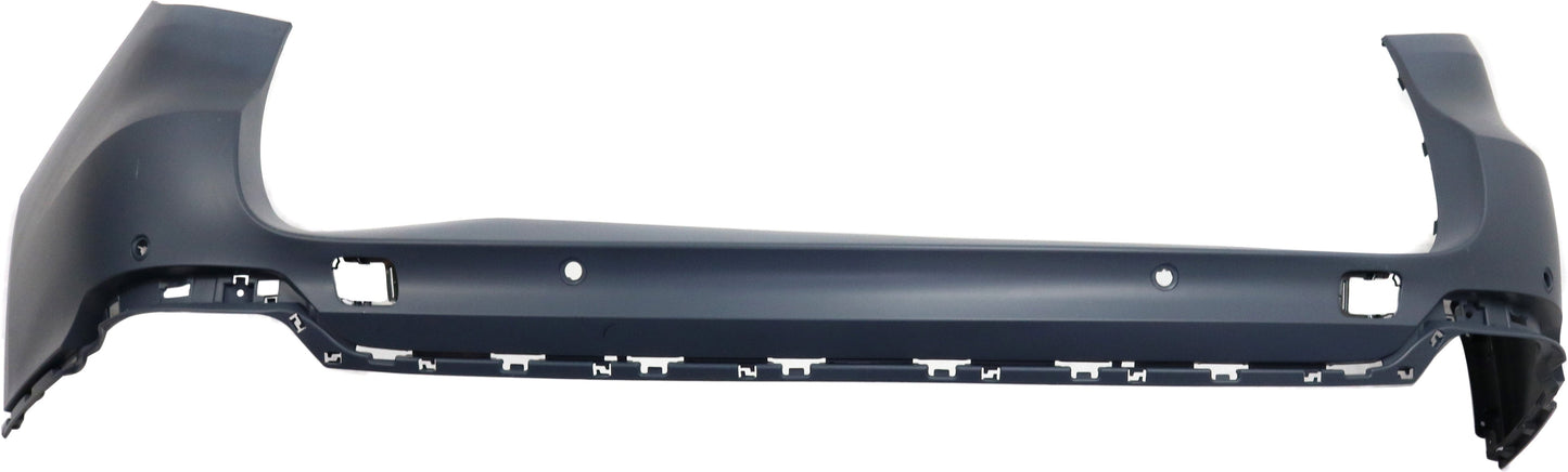 X5 14-18 REAR BUMPER COVER, Upper, Primed, STD, w/o M Sprt Line, w/ Park Dist Ctrl Snsr Holes