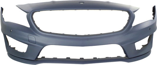 CLA250/CLA45 AMG 14-16 FRONT BUMPER COVER, Primed, w/ AMG Styling Pkg, w/ Active Park Assist Sensor Holes