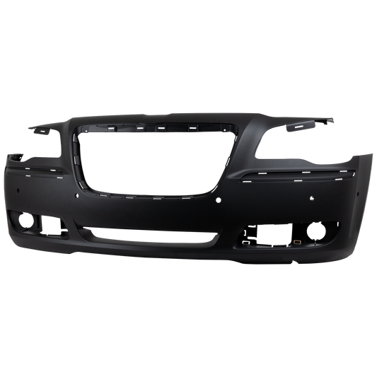 CHRYSLER 300 11-14 FRONT BUMPER COVER, Primed, (Exc. SRT-8 Model), w/ Adaptive Cruise Control, w/ Parking Aid Sensor Holes