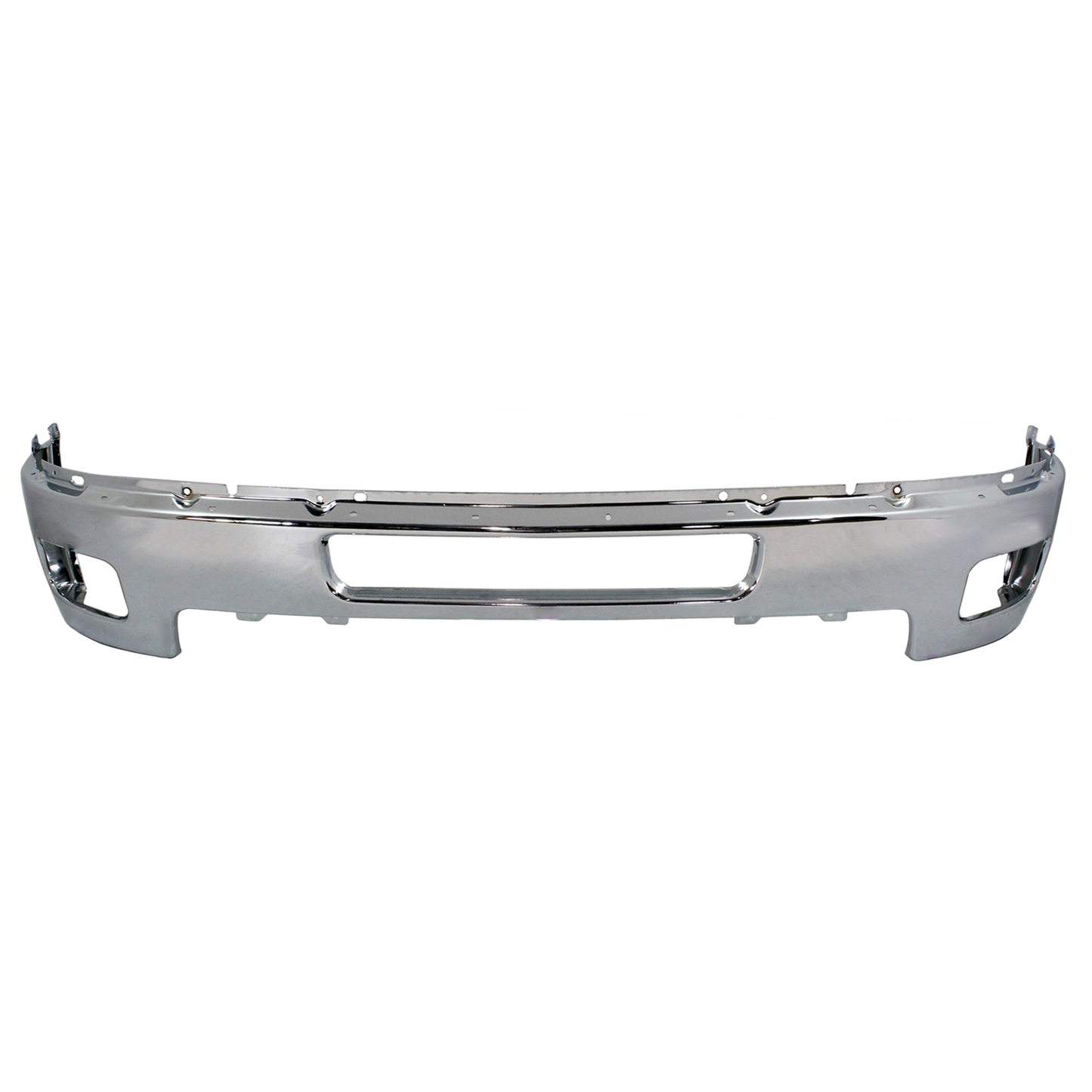 SILVERADO 2500 HD/3500 HD 11-14 FRONT BUMPER, Chrome, Impact Bar, w/ Fog Light Holes