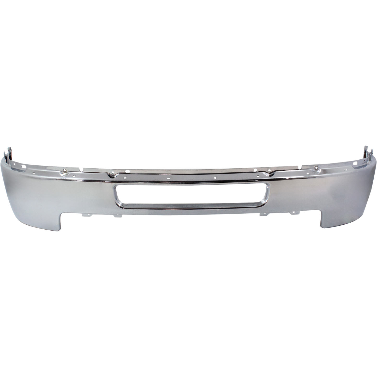 SILVERADO 2500 HD/3500 HD 11-14 FRONT BUMPER, Chrome, Impact Bar, w/o Fog Light Holes