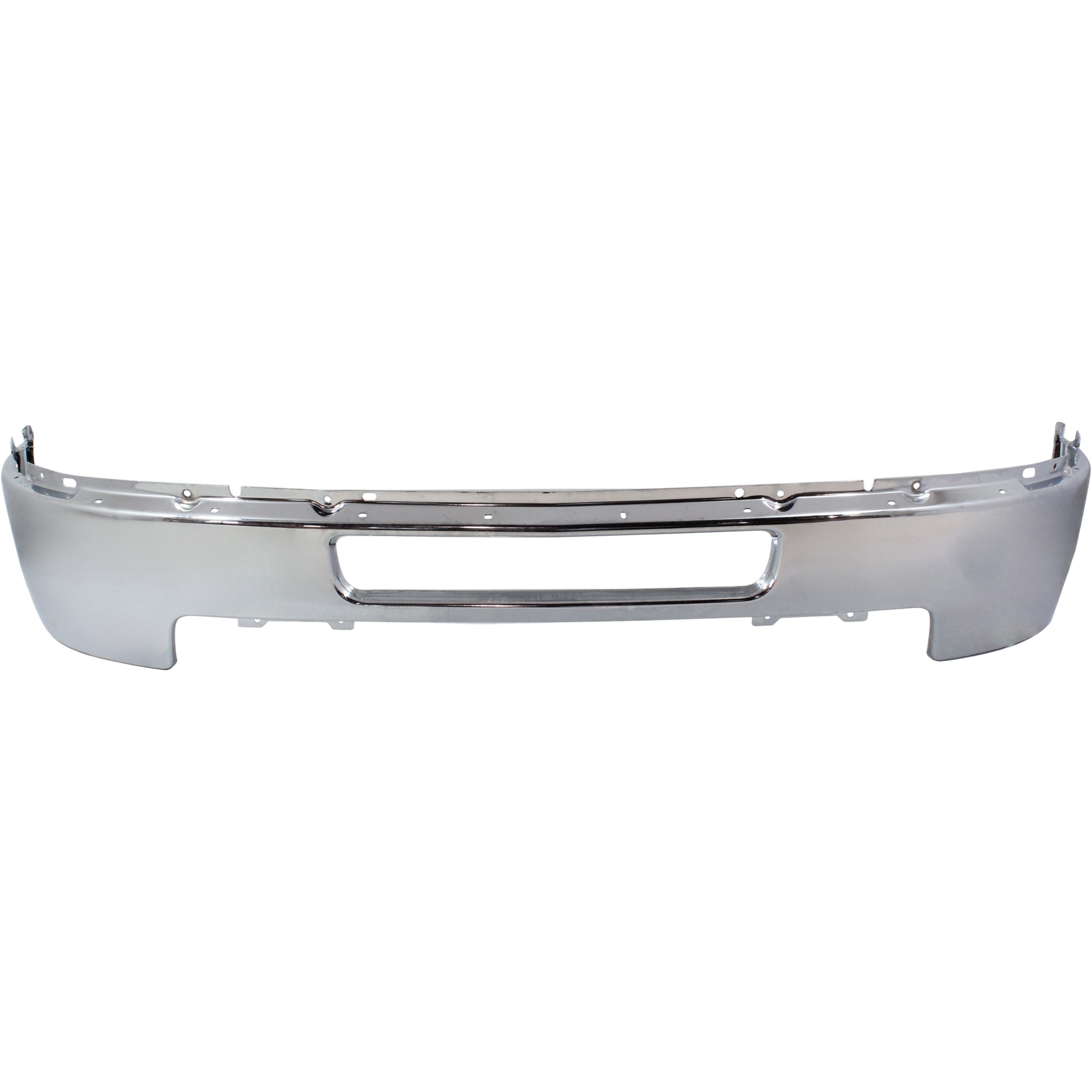 SILVERADO 2500 HD/3500 HD 11-14 FRONT BUMPER, Chrome, Impact Bar, w/o Fog Light Holes