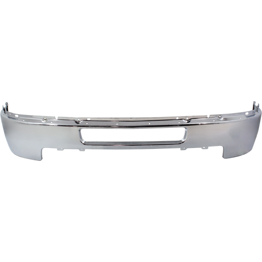 SILVERADO 2500 HD/3500 HD 11-14 FRONT BUMPER, Chrome, Impact Bar, w/o Fog Light Holes