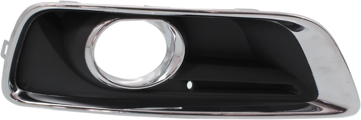 MALIBU 13-15/MALIBU LIMITED 16-16 FRONT FOG LAMP MOLDING RH, Black, w/ Chrome Trim