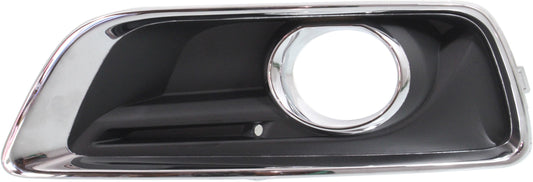 MALIBU 13-15/MALIBU LIMITED 16-16 FRONT FOG LAMP MOLDING LH, Black, w/ Chrome Trim