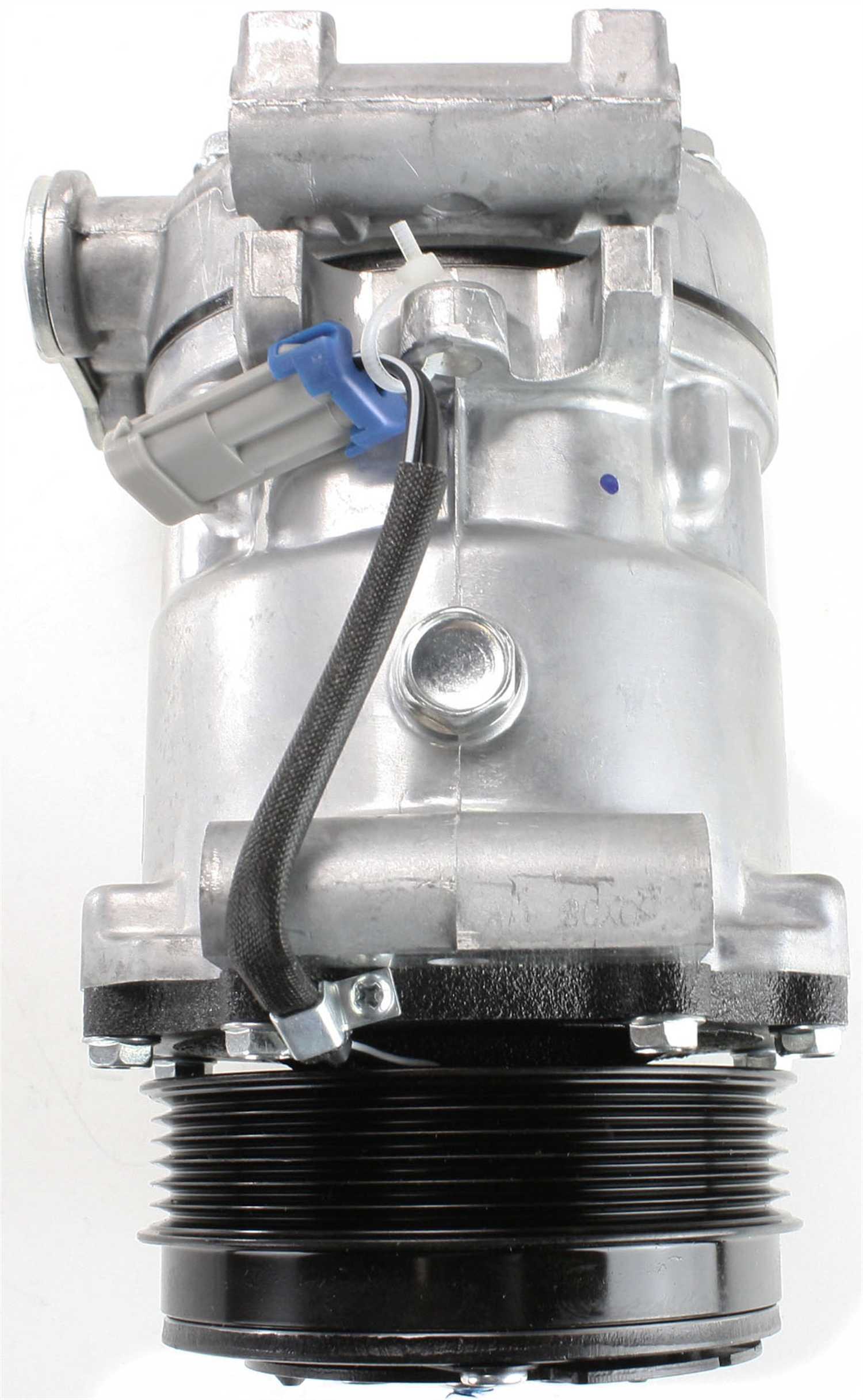 C/K FULL SIZE PICKUP 96-02 A/C COMPRESSOR, New, 6-groove belt, 0.88 in. belt width