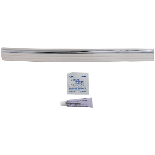 SILVERADO 99-02 FRONT DOOR MOLDING LH, Primed, w/ Chrome Insert, Fits 2007 Classic