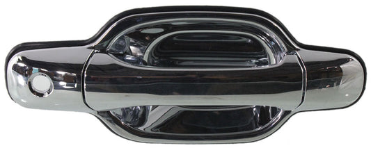 CANYON/COLORADO 04-12 FRONT EXTERIOR DOOR HANDLE RH, All Chrome, w/ Keyhole, Plastic