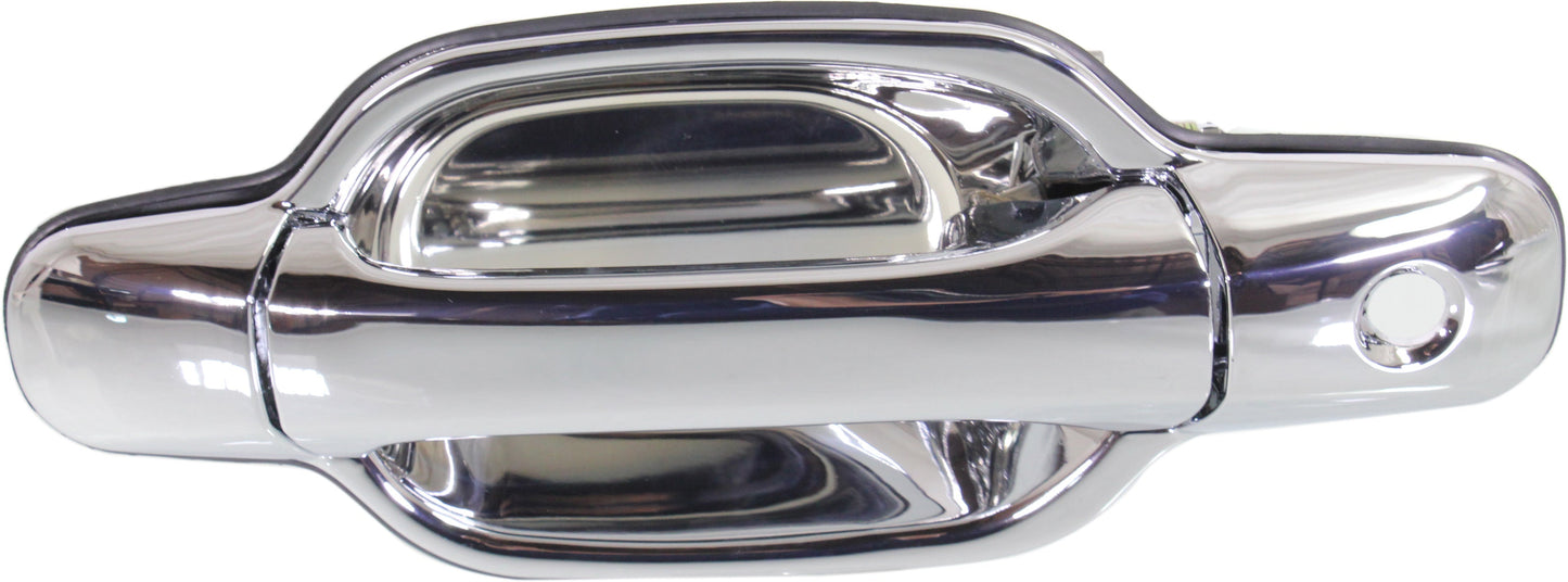 CANYON/COLORADO 04-12 FRONT EXTERIOR DOOR HANDLE LH, All Chrome, w/ Keyhole, Plastic