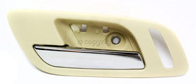 ESCALADE EXT 07-13/ESV 07-14 FRONT INTERIOR DOOR HANDLE LH, Beige Housing-Chrome Lever, w/ Hole
