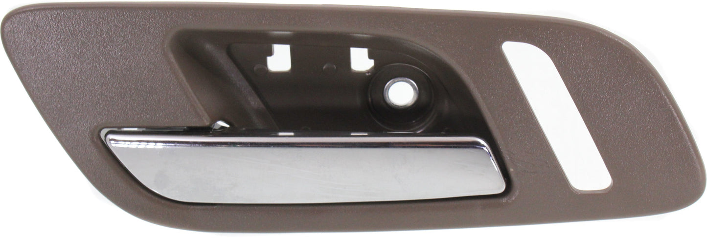 SILVERADO/SIERRA 1500 07-13 / 2500 HD/3500 HD 07-14 FRONT INTERIOR DOOR HANDLE LH, Chrme Lvr and Brwn Hsg., w/ Small Hole, Excludes 2007 Classic