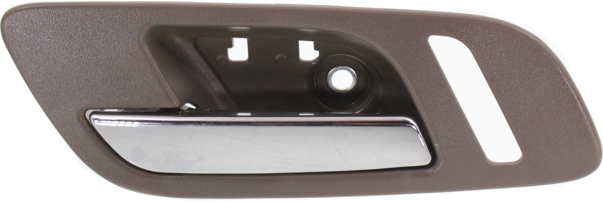 SILVERADO/SIERRA 1500 07-13 / 2500 HD/3500 HD 07-14 FRONT INTERIOR DOOR HANDLE LH, Chrme Lvr and Brwn Hsg., w/ Small Hole, Excludes 2007 Classic