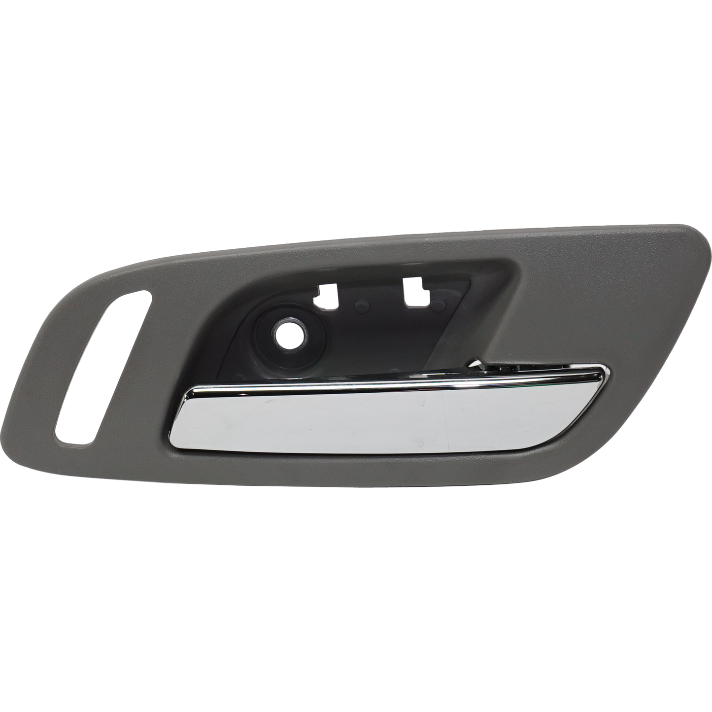 SILVERADO/SIERRA 1500 07-13 / 2500 HD/3500 HD 07-14 FRONT INTERIOR DOOR HANDLE RH, Chrme Lvr and Gray Hsg., w/ Hole, Excludes 2007 Classic