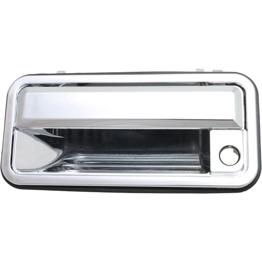 C/K FULL SIZE P/U 88-02 FRONT EXTERIOR DOOR HANDLE LH, All Chrome (Plastic)